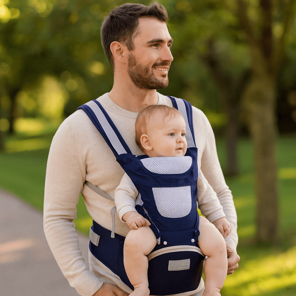 Porte bébé | Evobabybag bleu - Joie de bébé