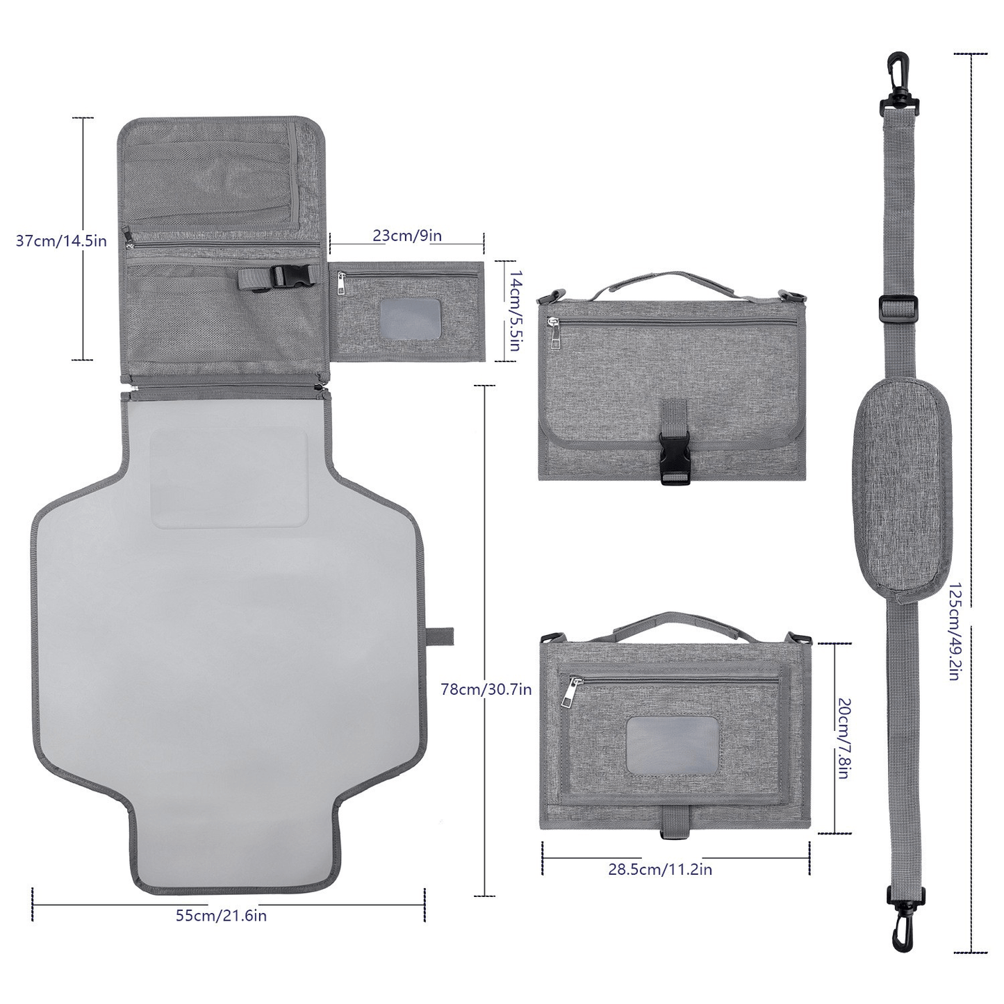 matelas-à-langer-gris-voyage-nomade-poches-humides-séparatrice-tapis-langer-imperméable-clean-baby-on-the-go