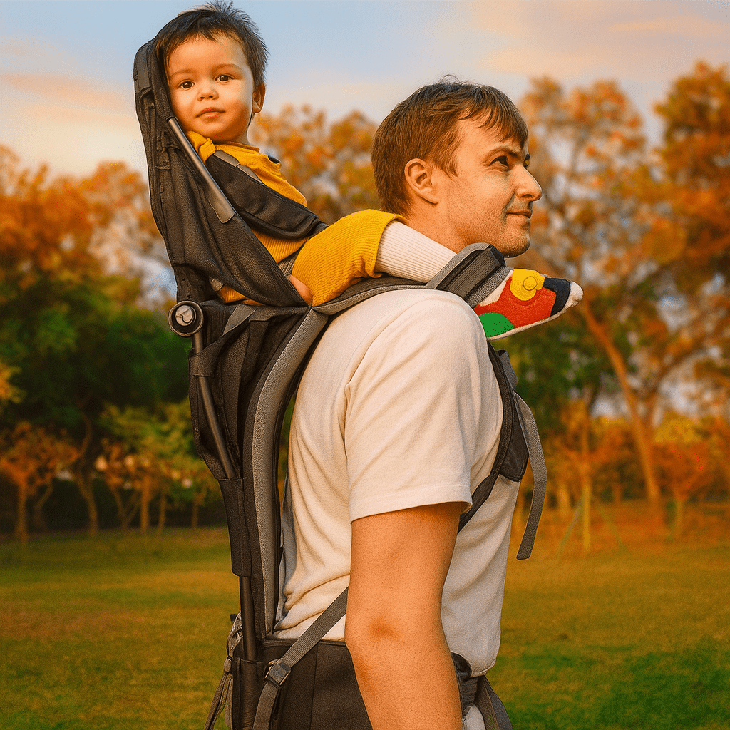 porte-bébé-randonnée-excursion-famille-promenade-marche-aventure-familiale-vision-émerveillement-hauteur-bebe-securitaire-efficace-durable-must-have