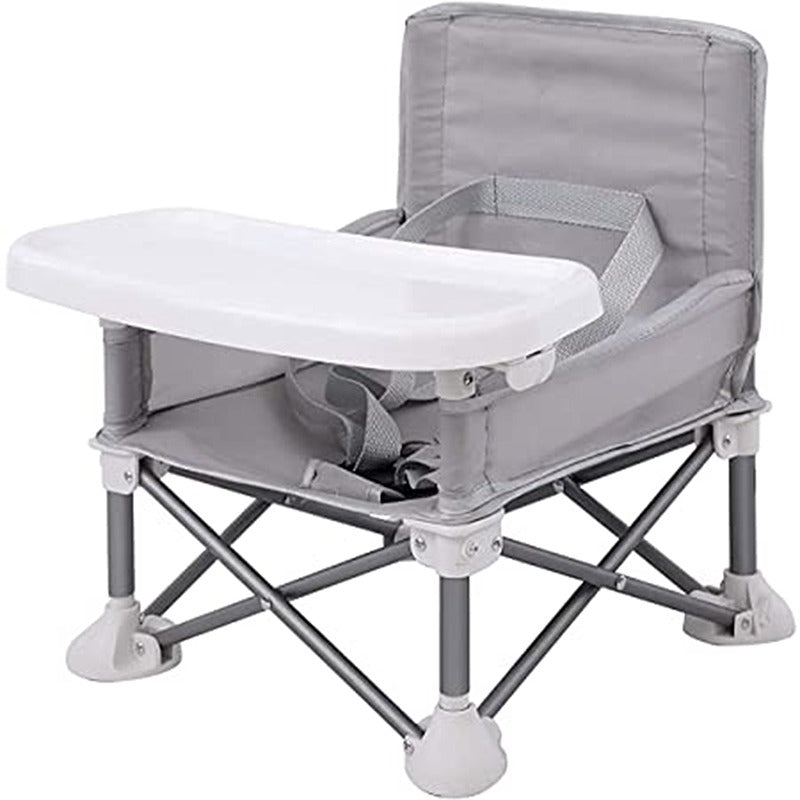 rehausseur-chaise-bebe-grise-chaise-pliante-plage-camping-voyage-sortie-avec-les-enfants-joie-de-bébé