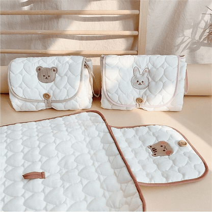 Matelas-a-langer-ourson-lapin-ecureuil-hygienique-polyvalent-doux-portatif-sortie-exterieures-parent-nourrisson-accessoire-voyage-transport-bebe-joie-de-bébé
