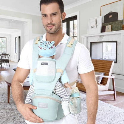 porte-bébé-evobag-vert-balade-sorties-avec-bébé