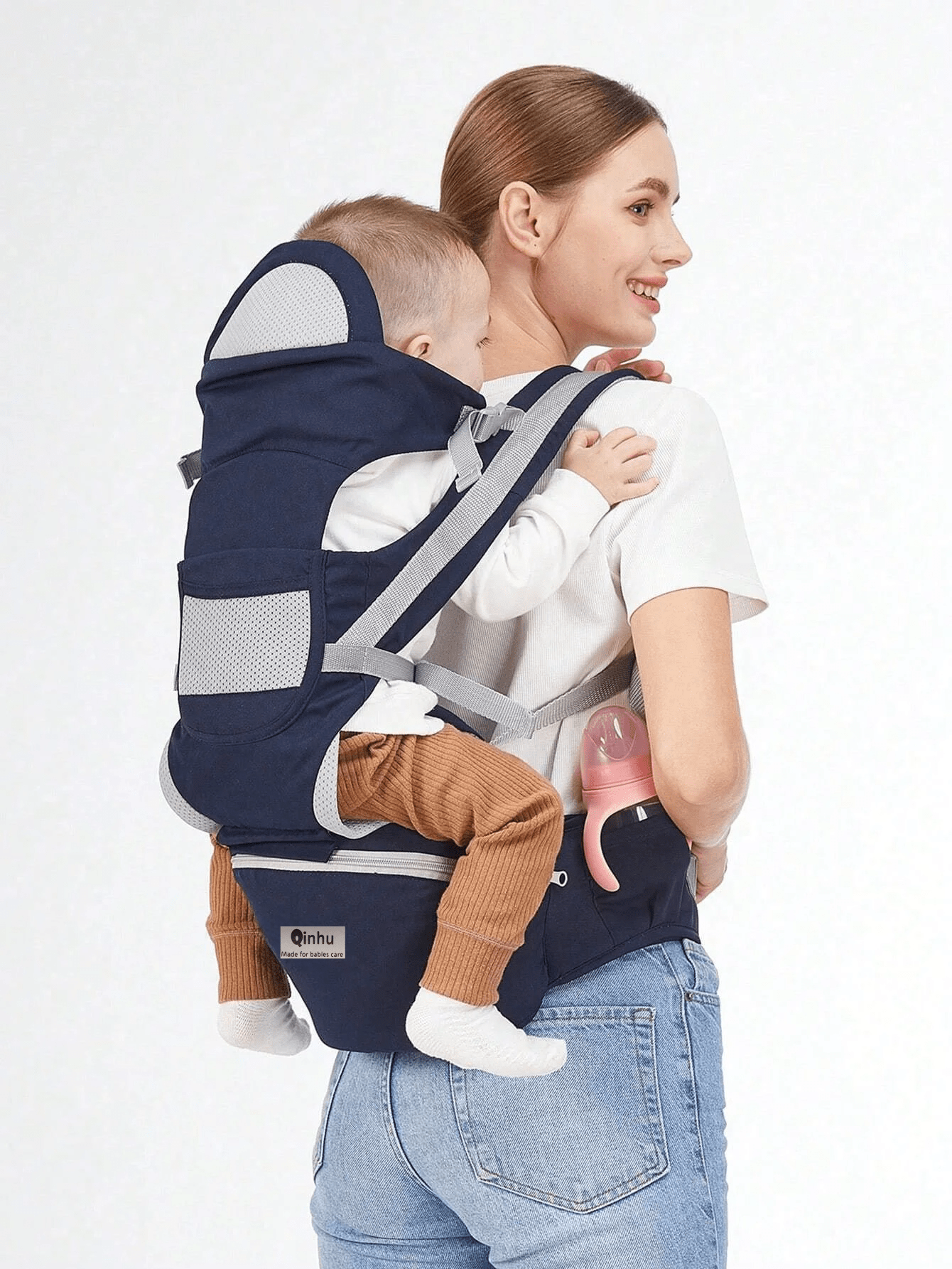 PORTE BÉBÉ - ERGOPLUS™ - BLEU FONCÉ