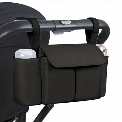 sac-a-langer-noir-poussette-sangle-basique-simple-épuré