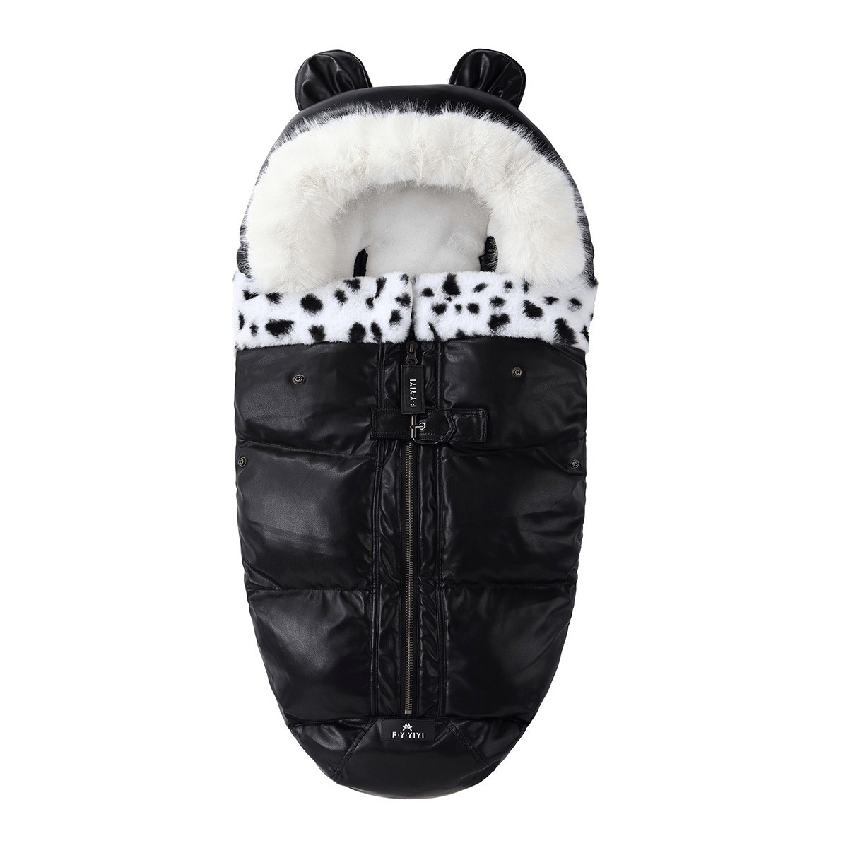 chanceliere-bebe-panda-cuir-fourrure-chaude-chic-fashion-elegance