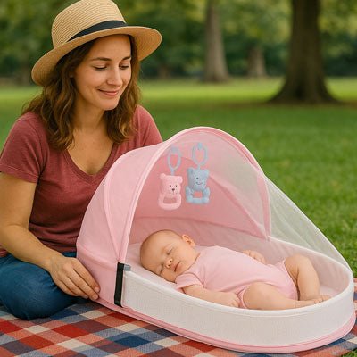 lit-bebe-de-voyage-sieste-matelas-a-langer-lit-bebe-portable-sommeil-bebe-sortie-balade-nourrisson-bébé-parc-voyage
