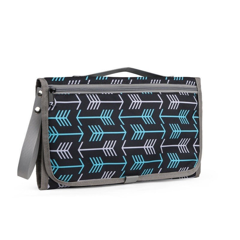 metalas-à-langer-tapis-a-langer-portable-pliable-fleche-verte-blanche-store-joie-de-bébé