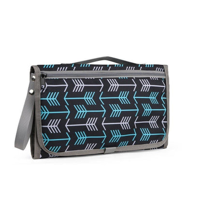 metalas-à-langer-tapis-a-langer-portable-pliable-fleche-verte-blanche-store-joie-de-bébé