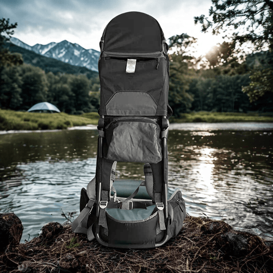 porte-bebe-camping-expedition-noir-porte-bébé-randonnée-bebe-en-hauteur-éveil-des-sens-bebe-liberté-de-déplacement-accessoire-sortie-balade-avec-bébé
