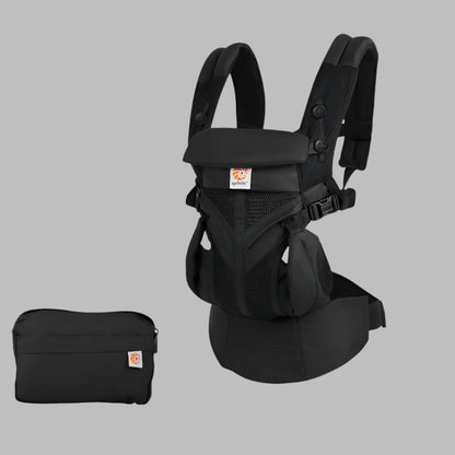 porte-bebe-noir-matelas-a-langer-promenade-balade-sorties-avec-bébé