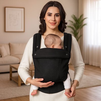 porte-bebe-noir-cute-adorable-bon-support-balade-sortie-avec-bébé
