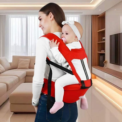 porte-bebe-rouge-coconis-position-dos-derriere-balade-sortie-promenade-avec-bébé