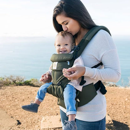 porte-bebe-vert-matelas-a-langer-inclus-profitez-sorties-exterieur-avec-bébé-nature-voyage-parc-balade-sorties-joie-de-bébé