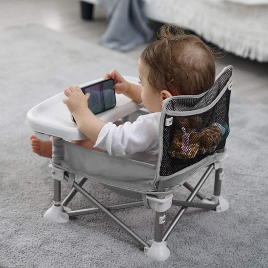 Rehausseur De Chaise Bébé - Harnais 5 Points, PU étanche - Pour Voyages Et Repas