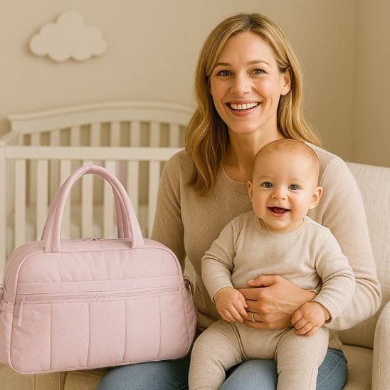 sac-a-langer-rose-sac-à-langer-voyage-sac-a-langer-polyvalent-accessoire-sortie-transport-bébé